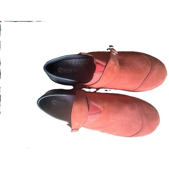 Rocky Shoes - Rocky 4Eursole Sz 40 /10 Nurse Clogs Brick Red Nubuck RKYH042